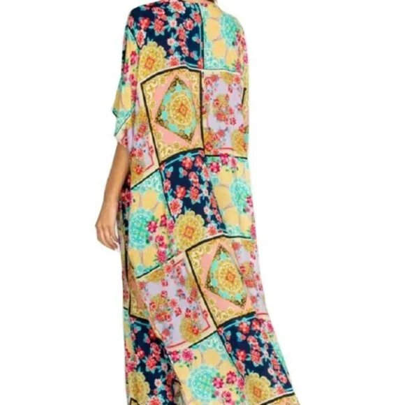 Johnny Was Lace Up Maxi Kaftan - Picture 6 of 6